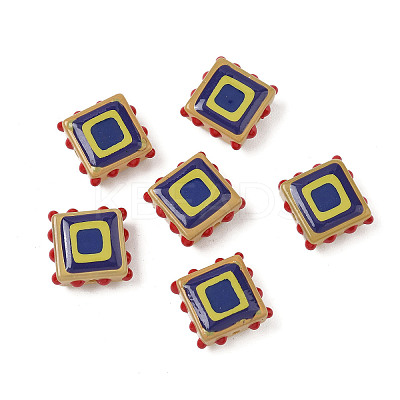 Baking Paint Glass Enamel Beads LAMP-S079-14A-1