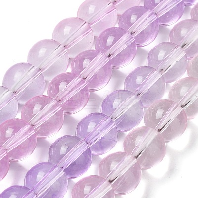 Baking Paint Transparent Glass Beads LS-DGLA-M001-10mm-04-1