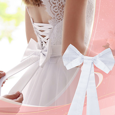 Detachable Velvet Bowknot for Garment Wedding Dress Accessories DIY-WH0588-13-1
