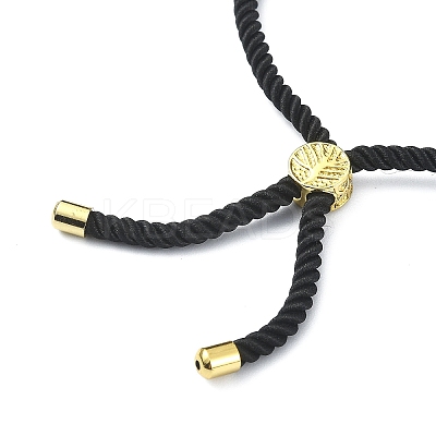 Handmade Seed Column Link Slider Bracelet with Sun Charms BJEW-MZ00027-1