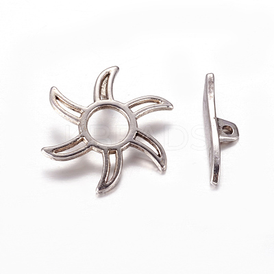 Tibetan Style Alloy Toggle Clasps LF5115Y-NF-1