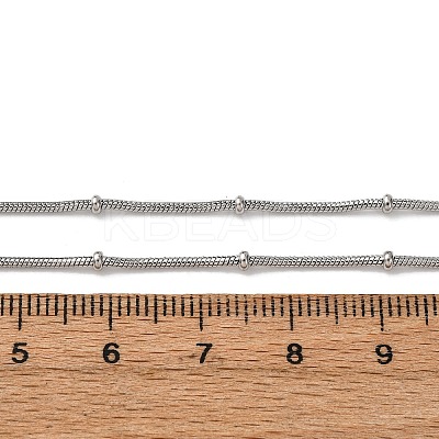 1.2MM 304 Stainless Steel Satellite Chain Necklaces NJEW-T016-21A-P-1