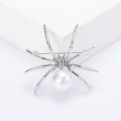 Spider with Plastic Pearl Pins PW-WG19805-04-1