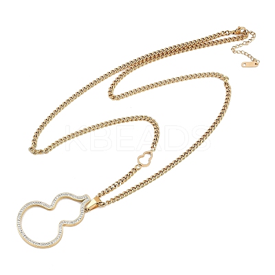 Ion Plating(IP) 304 Stainless Steel Chain Necklaces NJEW-M078-11G-1