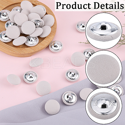 50Pcs 1-Hole Cloth Buttons DIY-GF0008-50A-1