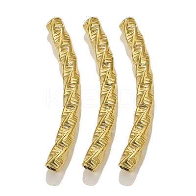 304 Stainless Steel Curved Tube Beads LS-STAS-M071-03F-G-1