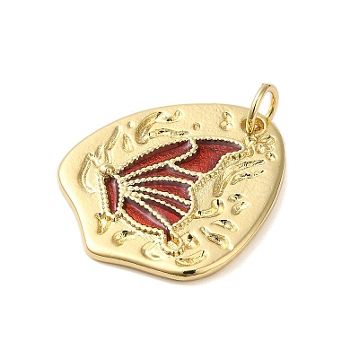 Rack Plating Brass Enamel Pendants KK-S372-04B-04-1