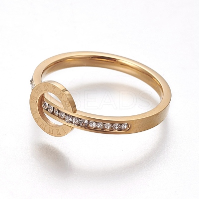 304 Stainless Steel Finger Rings RJEW-E158-07G-1