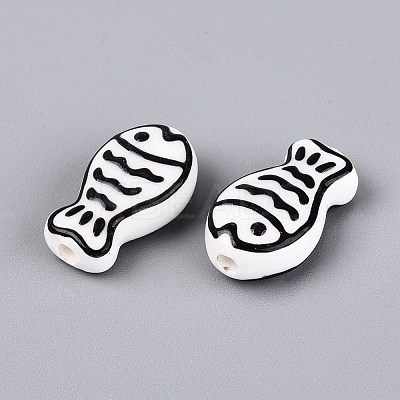 Handmade Porcelain Ceramic Beads PORC-Q005-05-1