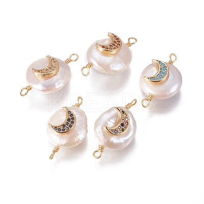 Natural Pearl Links connectors PEAR-I005-19-1