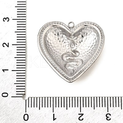 304 Stainless Steel Pendants STAS-M123-03G-PG-1