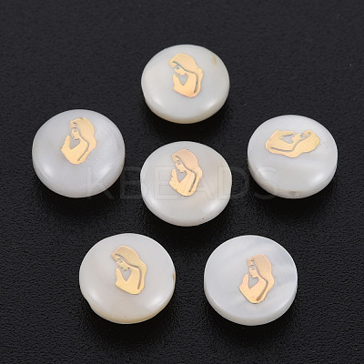 Natural Freshwater Shell Beads SHEL-S278-051-1