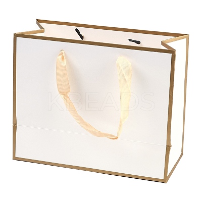 Rectangle Paper Bags with Rope Handles CARB-L011-02A-01-1