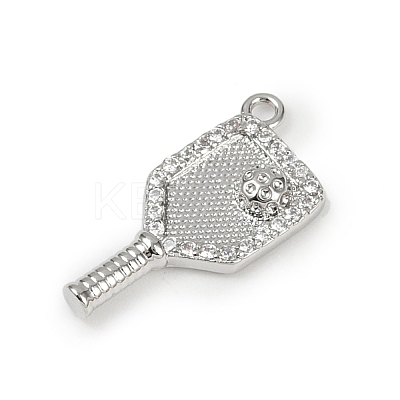 Brass Micro Pave Cubic Zirconia Pendants KK-M322-31P-1