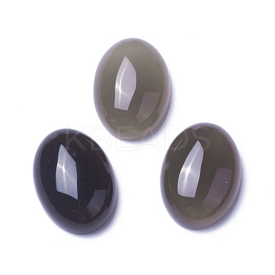 Natural Grey Agate Cabochons G-F605A-04-1