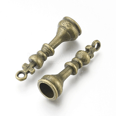 Alloy Chess Pendants PALLOY-H201-05AB-1
