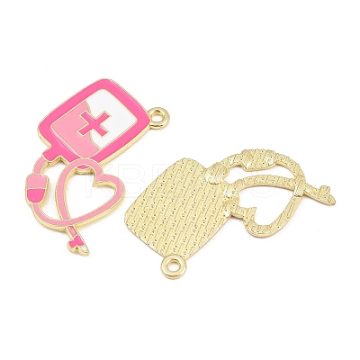 Medical Theme Alloy Enamel Pendants AL-CBA2919-03G-01B-1
