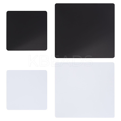 4Pcs 4 Styles Acrylic Reflection Display Board AJEW-GO0001-96-1