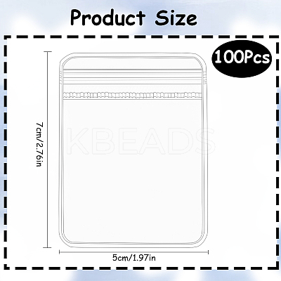 100Pcs PVC Anti Oxidation Resealable Bags AJEW-SP0001-09A-1