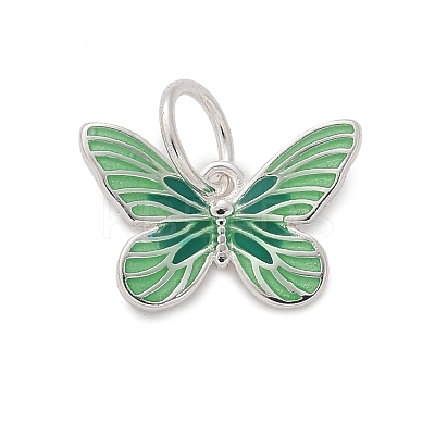 925 Sterling Silver Enamel Butterfly Charms STER-D300-28P-04-1