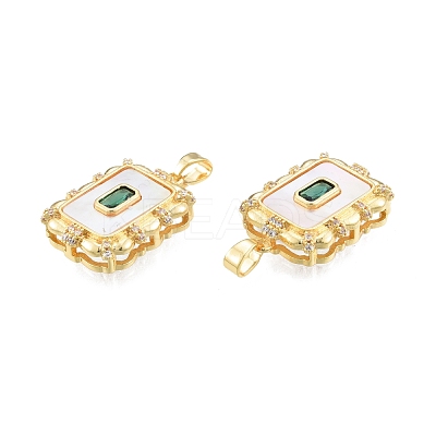 Synthetic White Shell Pendants KK-A165-18G-1