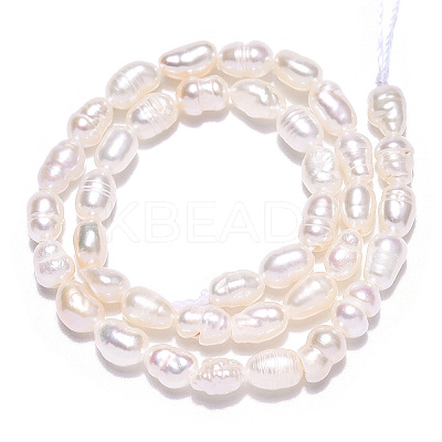 Natural Cultured Freshwater Pearl Beads Strands PEAR-N012-03H-1