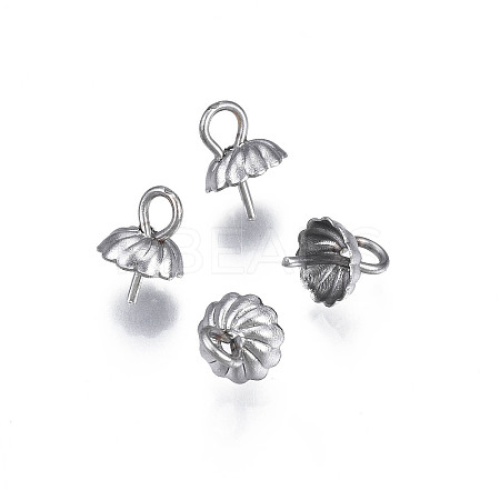 Non-Tarnish 304 Stainless Steel Cup Peg Bails Pendants X-STAS-S057-56-1