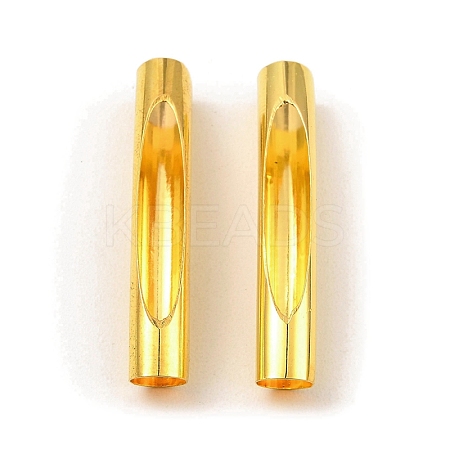 Brass Tube Beads KK-D040-04G-1