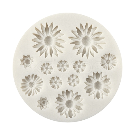 Sunflower Food Grade Silicone Molds DIY-YWC0006-05-1