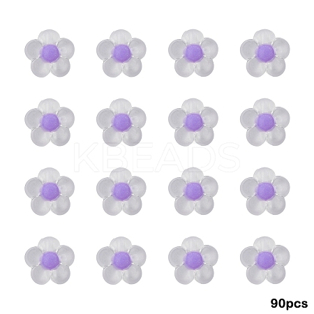 90Pcs Transparent Acrylic Beads TACR-YW0002-23C-1