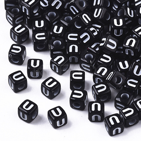 Opaque Acrylic Beads SACR-N002-01U-1