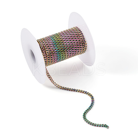 PVD Vacuum Plating 304 Stainless Steel Twisted Chains CHS-TA0001-15-1