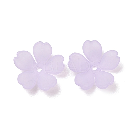 Frosted Acrylic Bead Caps AC-CBA1E6C-08D-1