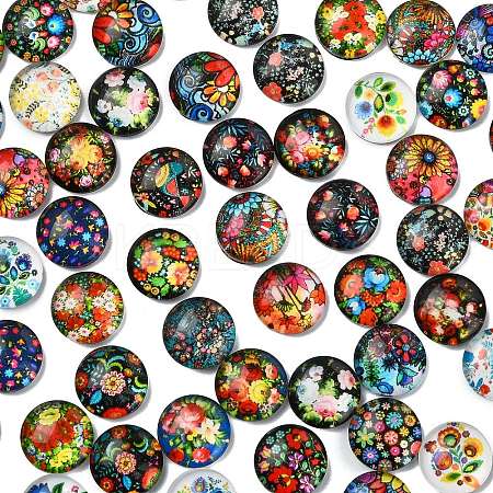 2 Bags Glass Cabochons GGLA-YW0001-25-1