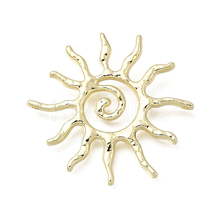 Hammered Alloy Pendants PALLOY-B016-03A-G-1