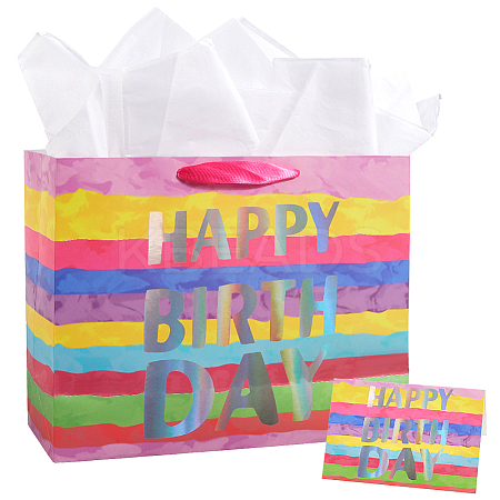 1 Set Paper Tote Bags with Handles CARB-SP0001-01A-1