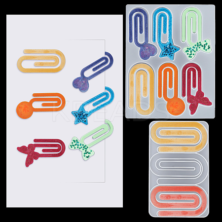 2Pcs 2 Styles Silicone Bookmark Molds DIY-PH0035-08-1