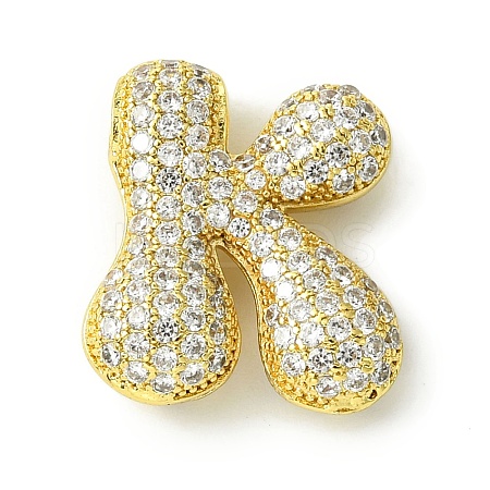 Rack Plating Brass Cubic Zirconia Pendants KK-S378-02G-K-1