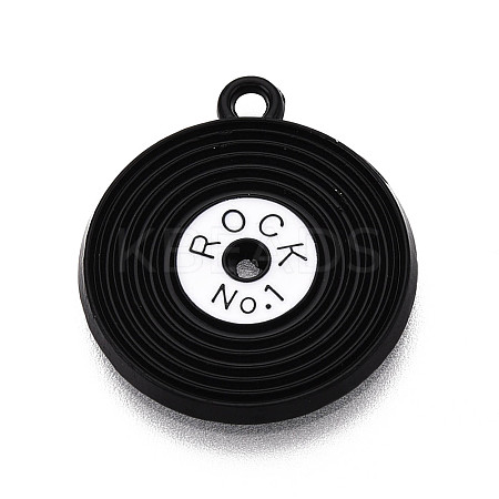 Spray Painted Alloy Enamel Pendants ENAM-T024-31-1