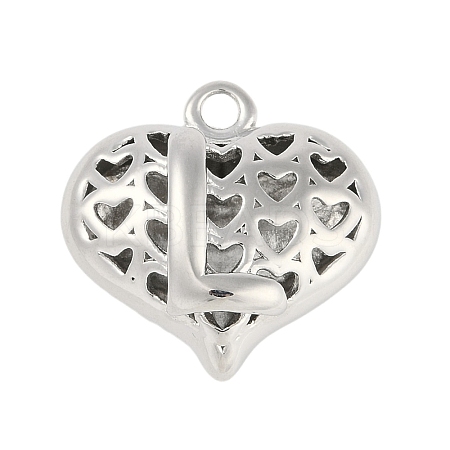 Hollow Brass Pendants for Valentine's Day KK-M289-03L-P-1