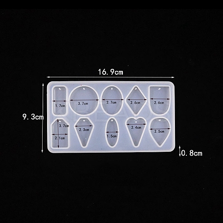 Pendants Food Grade Silicone Mold PW-WG15607-03-1