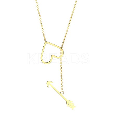 Simple and Stylish 304 Stainless Steel Lariat Necklaces WC5409-6-1