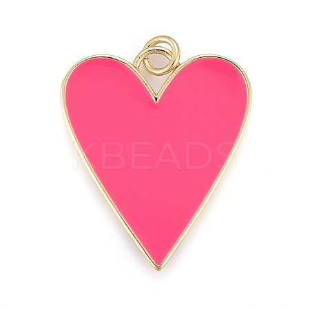 Brass Enamel Pendants KK-M205-13G-02-1