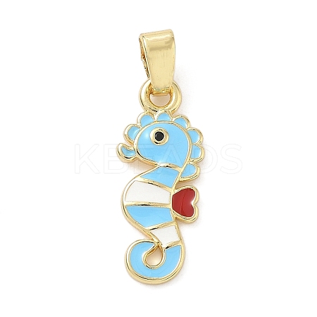 Brass Micro Pave Cubic Zirconia Pendants KK-K368-55G-1