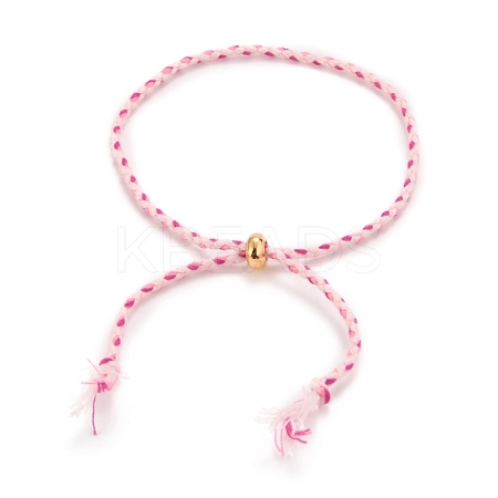 Adjustable Braided Cotton Cords Slider Bracelets Making BJEW-JB05743-02-1