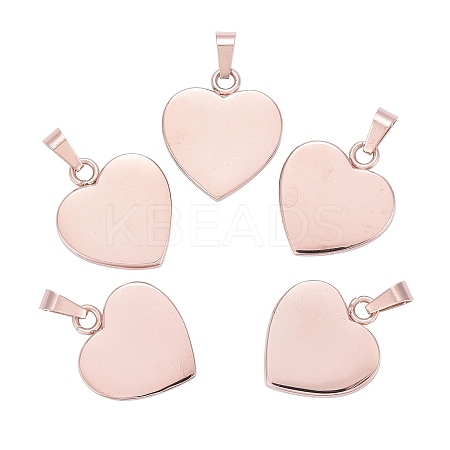 Ion Plating(IP) Fashionable 304 Stainless Steel Stamping Blank Tag Pendants STAS-J002B-01RG-1