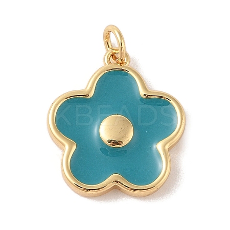 Rack Plating Brass Enamel Pendants KK-Z047-02E-RS-1