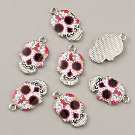Alloy Enamel Pendants FIND-CJC0015-09W-1