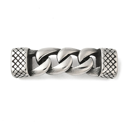 304 Stainless Steel Twisted Chain Connector Charms STAS-Z147-11AS-04-1