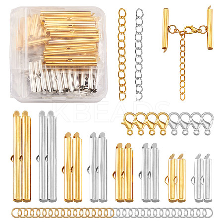 Iron Slide On End Clasp Tubes FIND-PJ0001-01-1